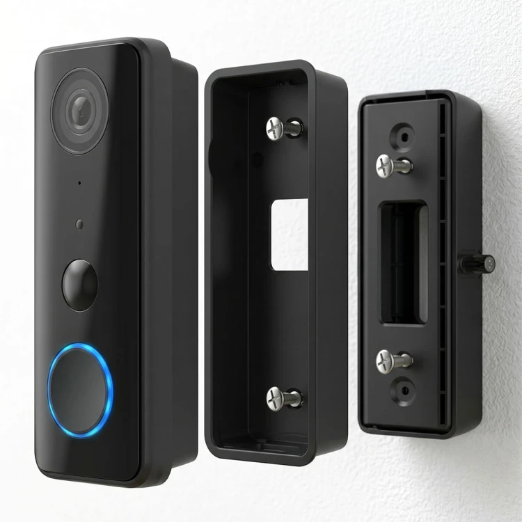 Bezprzewodowy Wideodomofon WiFi Tuya USB-C/10-24V AC 2MP 5200mAh IP66 160°
