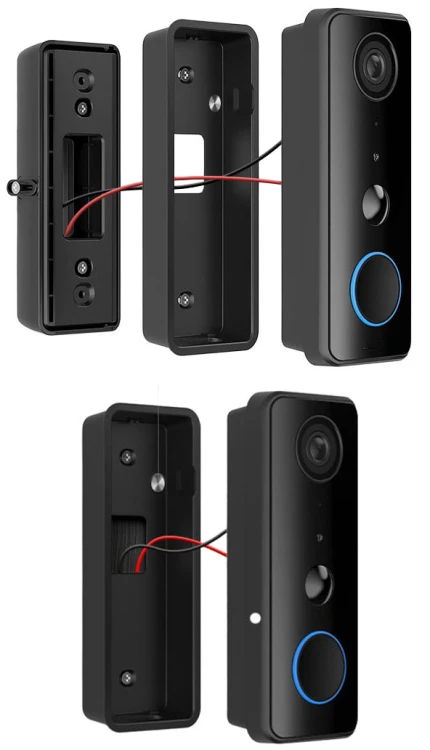 Bezprzewodowy Wideodomofon WiFi Tuya USB-C/10-24V AC 2MP 5200mAh IP66 160°