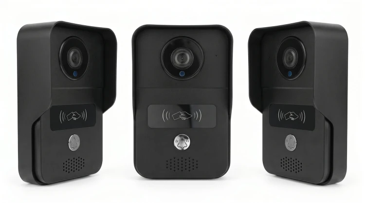 Wideodomofon PoE do Furtki Bramy Czytnik RFID 2MP AC/DC WiFi Tuya Czarny