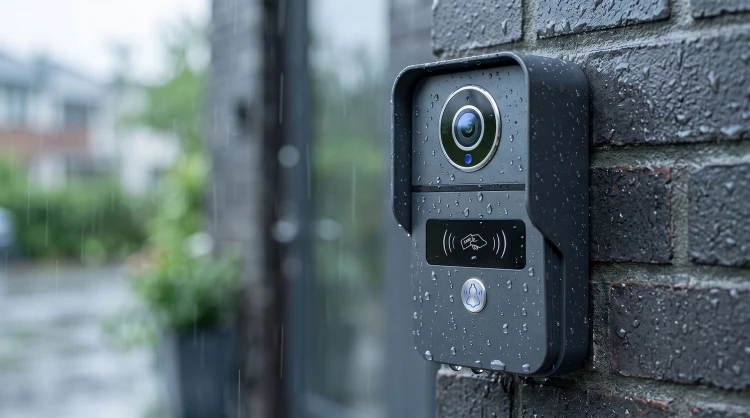 Wideodomofon PoE do Furtki Bramy Czytnik RFID 2MP AC/DC WiFi Tuya Czarny