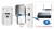 Wideodomofon PoE do Furtki Bramy Czytnik RFID 2MP AC/DC WiFi Tuya Czarny