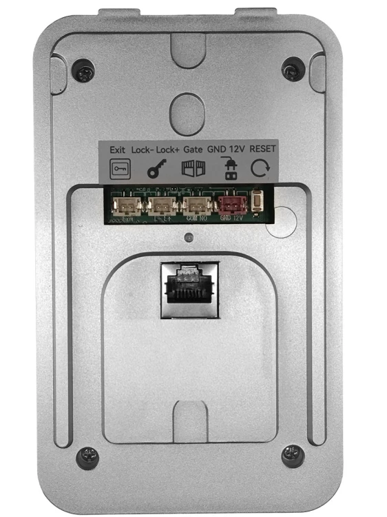 Wideodomofon PoE do Furtki Bramy Czytnik RFID 2MP AC/DC WiFi Tuya Srebrny