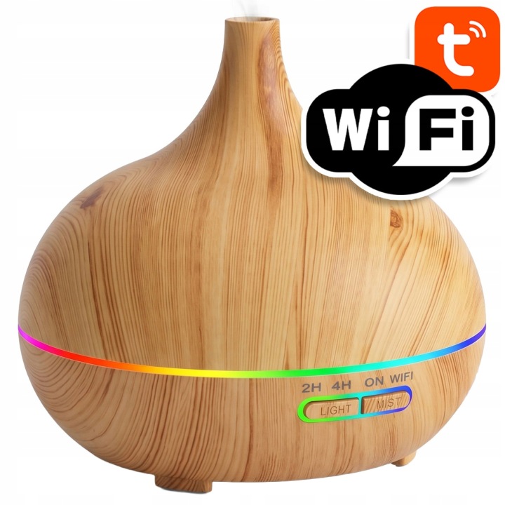 Nawilżacz powietrza WiFi TUYA na Wodę i Olejki Eteryczne 400ml 30ml/h