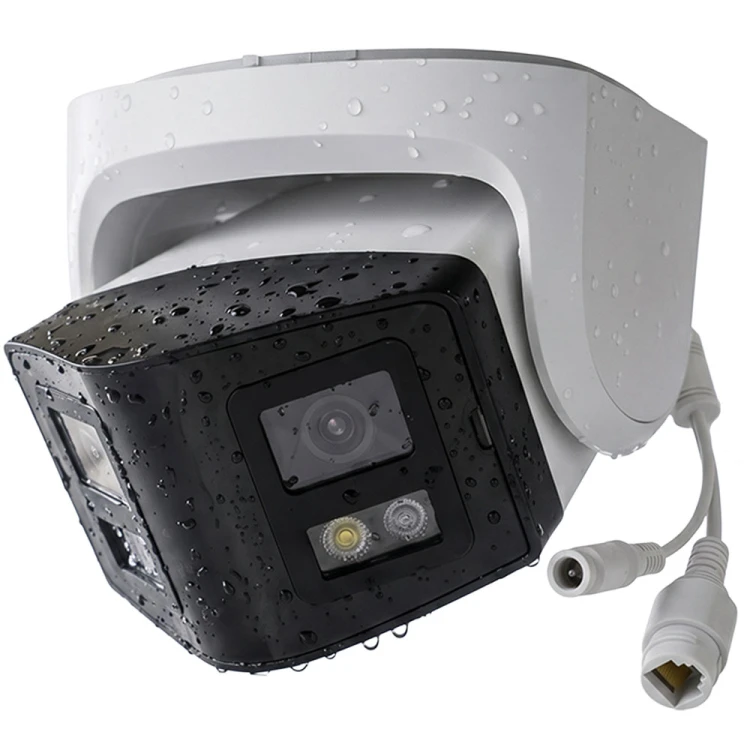 Podwójna kamera zewnętrzna panoramiczna 4Mpx IP67 PoE Onvif Videolink