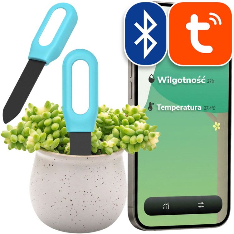 Bezprzewodowy czujnik temperatury i wilgotności gleby Bluetooth TUYA