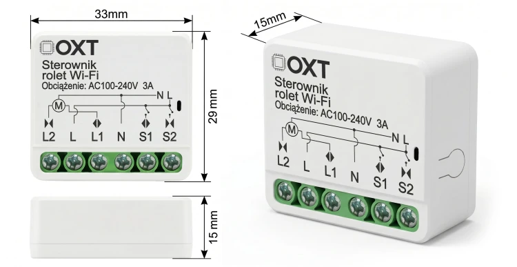Moduł OXT Mikro Sterownik Rolet WiFi TUYA