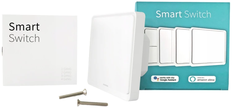 Przełącznik 1 Obwód Bez N biały Seria KT ZigBee TUYA Home Assistant