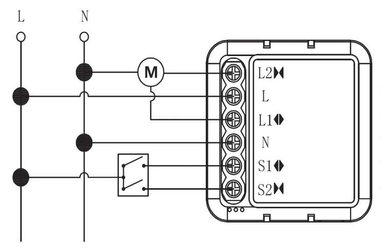 Moduł OXT Mini sterownik Rolet Żaluzji Kąt pochylenia Lameli WiFi+RF TUYA