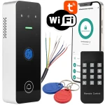 Wideodomofon 2MPx Zamek do Drzwi Furtki na Odcisk palca + RFID WiFi TUYA