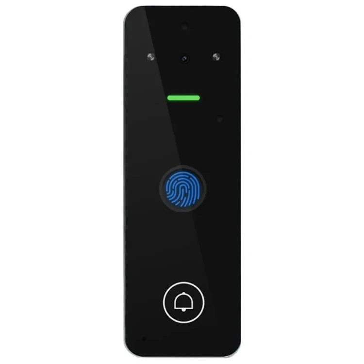 Wideodomofon szyfrator kablowy na odcisk palca pilot IR PIN RFID WIFI TUYA