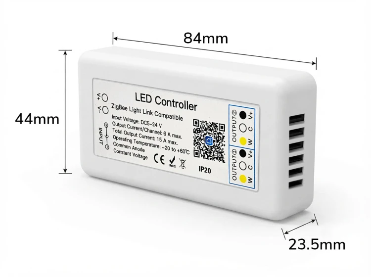 Smart Sterownik 2x LED CCT CW WW 5-24V 15A ZigBee 3.0 HUE TUYA Smart Life