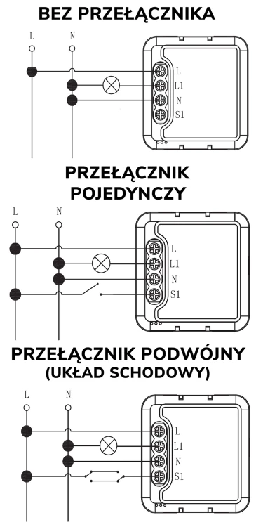 Moduł OXT Mini Przekaźnik 1 Obwód ZigBee TUYA