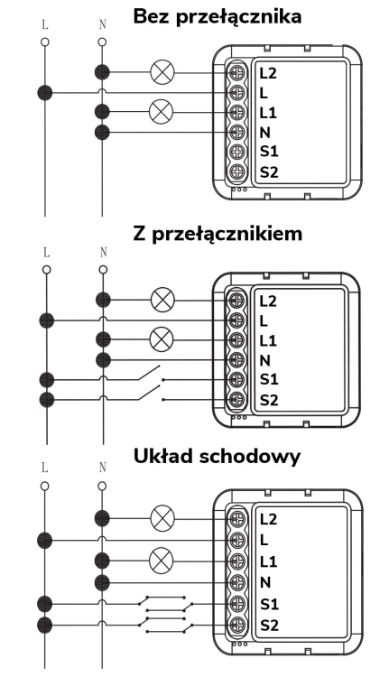Moduł OXT Mini Przekaźnik 2 Obwody ZigBee TUYA