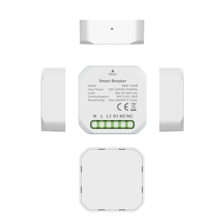 Przekaźnik dopuszowy 2 Kanały 5A WiFi TUYA
