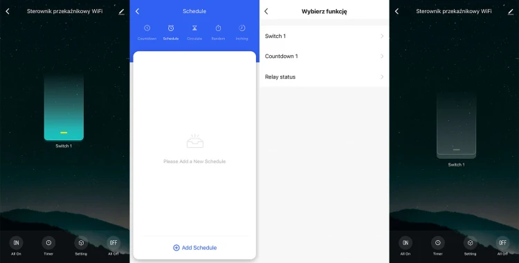 Przekaźnik dopuszowy 2 Kanały 5A WiFi TUYA