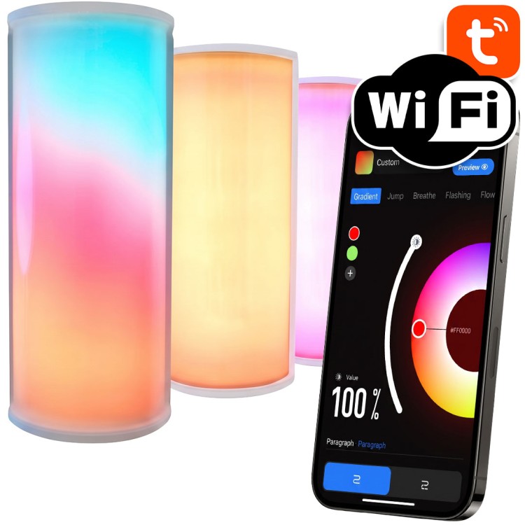 Bezprzewodowa Lampka Nocna RGB (IC) USB-C WiFi TUYA / Smart Life