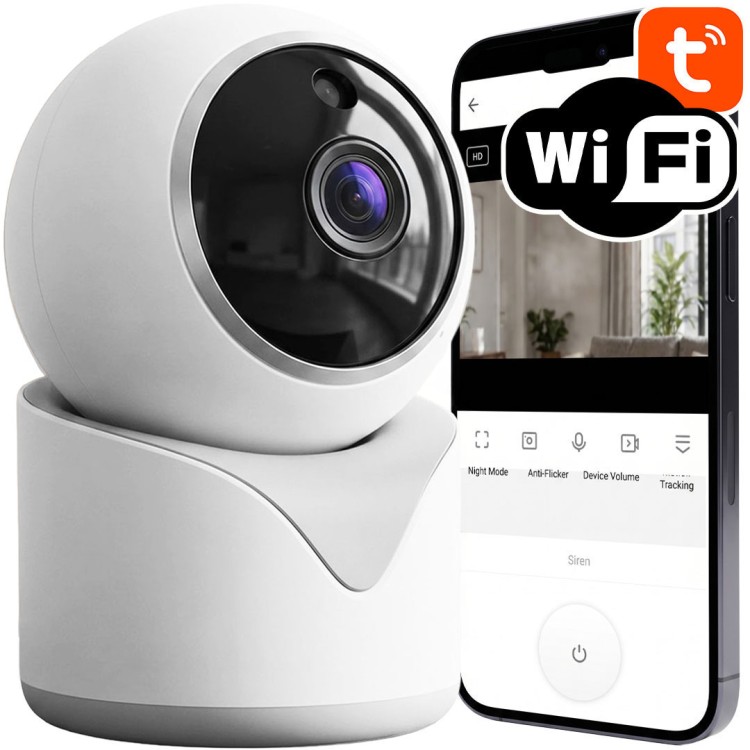 Kamera obrotowa wewnętrzna IP PTZ 5MPx WiFi TUYA