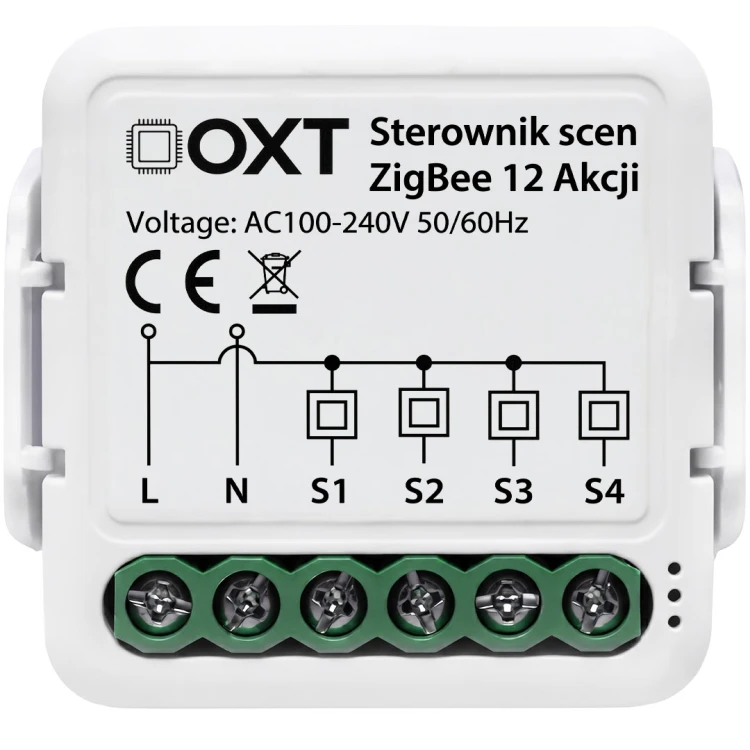 Moduł OXT Mini Sterownik (Pilot) 12 Scen 230V ZigBee TUYA