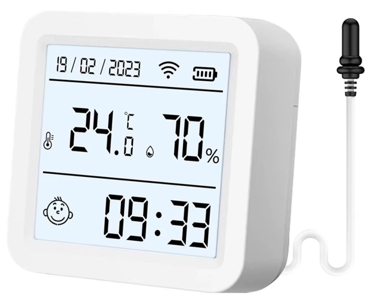 Czujnik Temperatury i Wilgotności z Sondą 95cm ZigBee TUYA Home Assistant