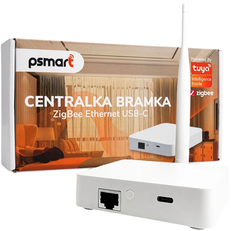 PSMART Bramka Centralka z Anteną USB-C LAN RJ45 ZigBee TUYA