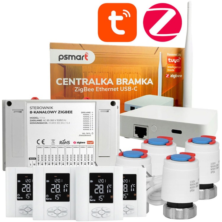 zestaw-ogrzewanie-podlogowe-z105-4x-termostat-4x-silownik-zigbee-tuya