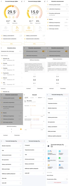 Zestaw do Ogrzewania Podłogowego 4x Termostat + 4x Siłownik + 1x Bramka ZigBee TUYA