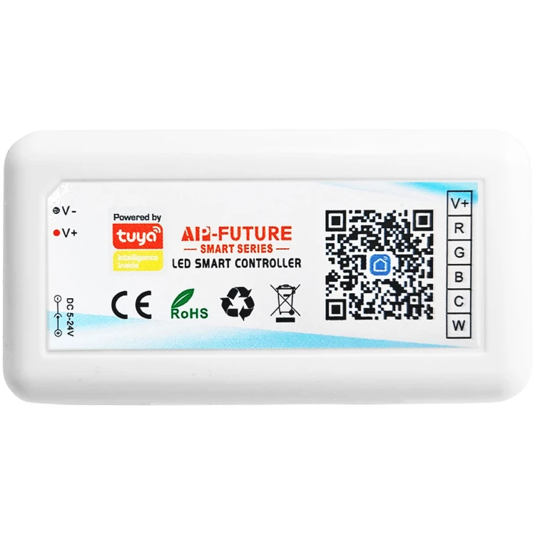 Sterownik Kontroler LED RGB+CCT 6A/Kanał WiFi TUYA