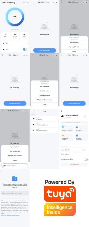 Multi-Bramka ZigBee Matter Thread Bluetooth BLE Sigmesh PoE WiFi 2.4/5GHz TUYA Smart Life Google Home Apple HomeKit Alexa Samsung SmartThings