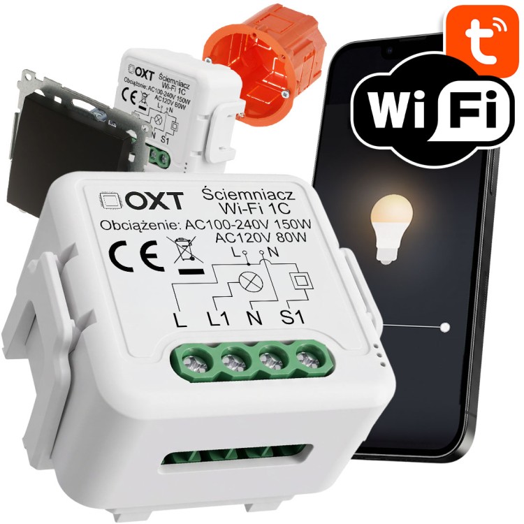 Moduł OXT Mini Ściemniacz Dimmer 1-Obwód WiFi TUYA Smart Life