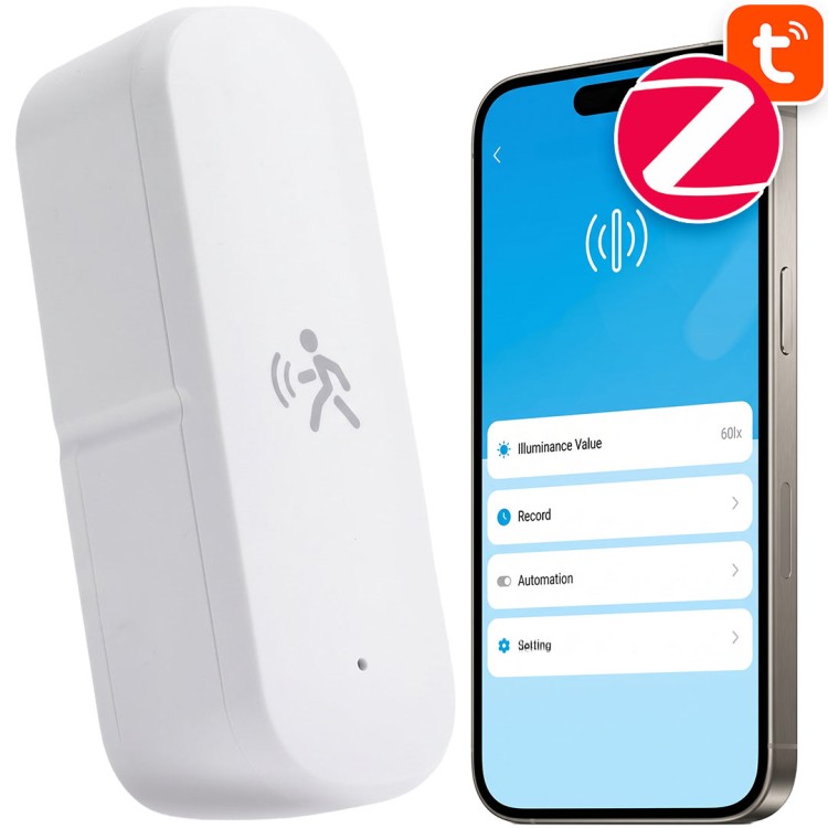 Czujnik 4w1 Radar Obecności Temperatury Zmierzchu i Wilgotności ZigBee TUYA Home Assistant