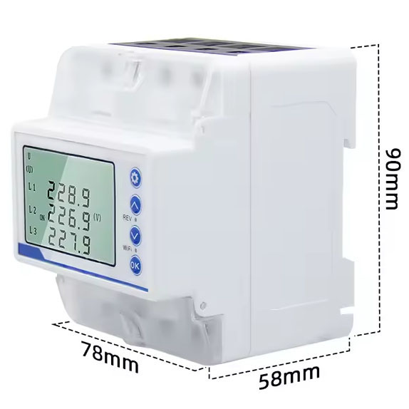 OXT Sterownik Licznik Dwukierunkowy Trójfazowy 100A Szyna DIN ZigBee TUYA