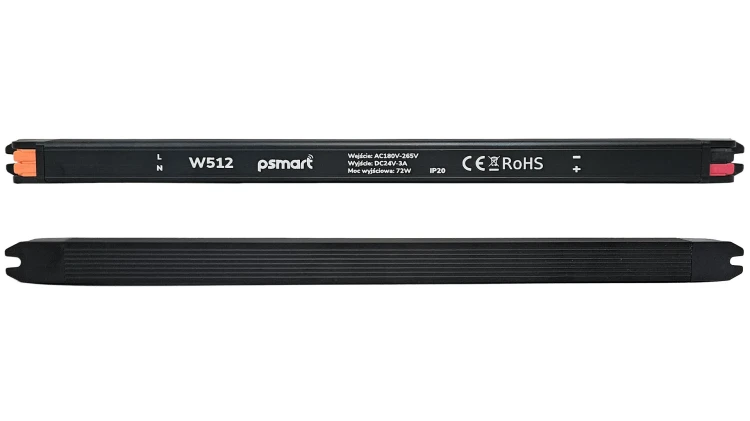 PSMART Zasilacz meblowy LED 24V 72W 3A z Zaciskami