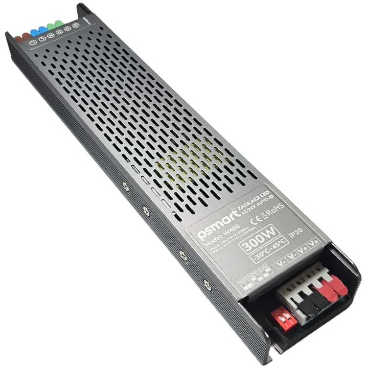 PSMART Uniwersalny Zasilacz LED 12V / 24V 25A / 12.5A 300W