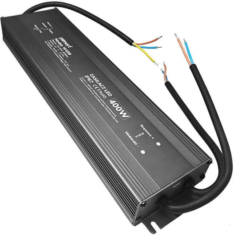 PSMART Hermetyczny Zasilacz LED 12V 400W 33.33A IP67