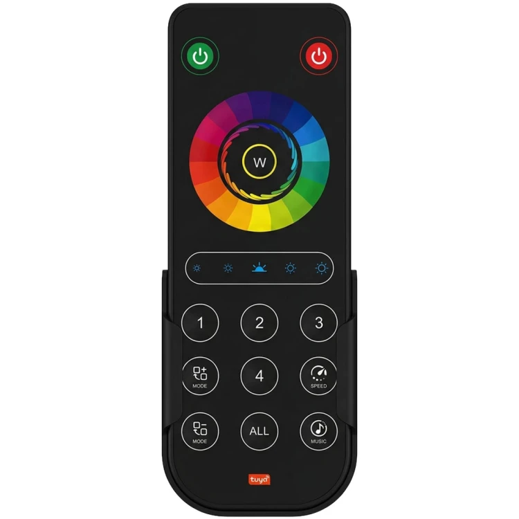 Czarny Pilot 4 Strefy do Sterowników LED RGB / RGBW Seria PX