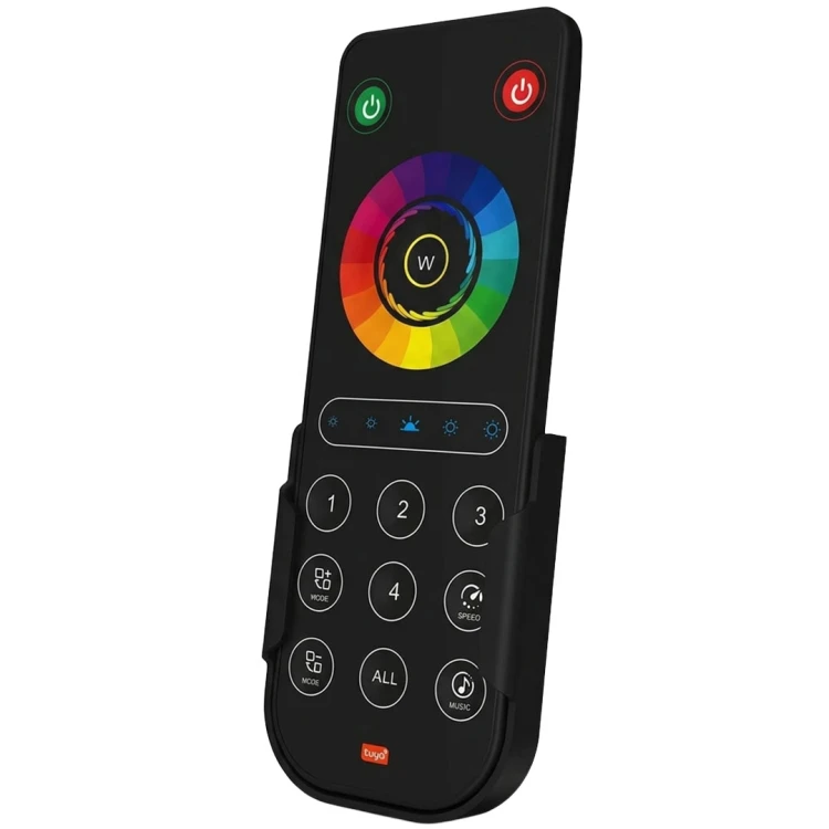 Czarny Pilot 4 Strefy do Sterowników LED RGB / RGBW Seria PX