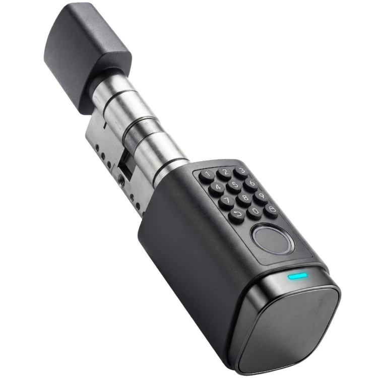 Wkładka zamek do Drzwi 38-120mm na Szyfrator PIN + Odcisk palca + Karty / Breloki RFID Bluetooth TUYA