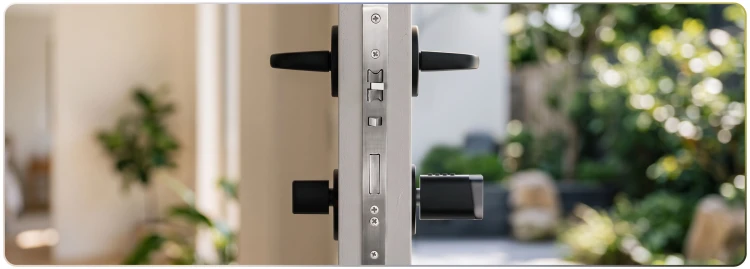Wkładka zamek do Drzwi 38-120mm na Szyfrator PIN + Odcisk palca + Karty / Breloki RFID Bluetooth TUYA