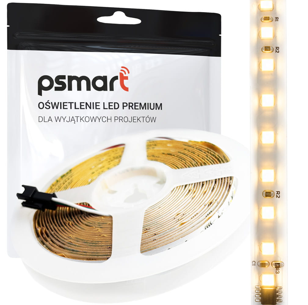 PSMART Cyfrowa Taśma LED SMD 24V WS2811 MONOIC 3000K IP20 10mm 120 Led/m 5m